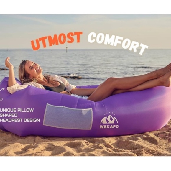 NWT Wekapo pink inflatable lounger - Picture 2 of 11